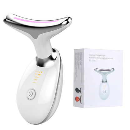 LED Light Therapy & Heat Treatment Anti Wrinkle Face & Neck Massager
