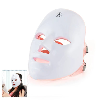 7-Color LED Light Therapy Face Mask – Anti-Aging Skin Rejuvenation Device