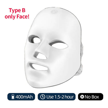 7-Color LED Light Therapy Face Mask – Anti-Aging Skin Rejuvenation Device